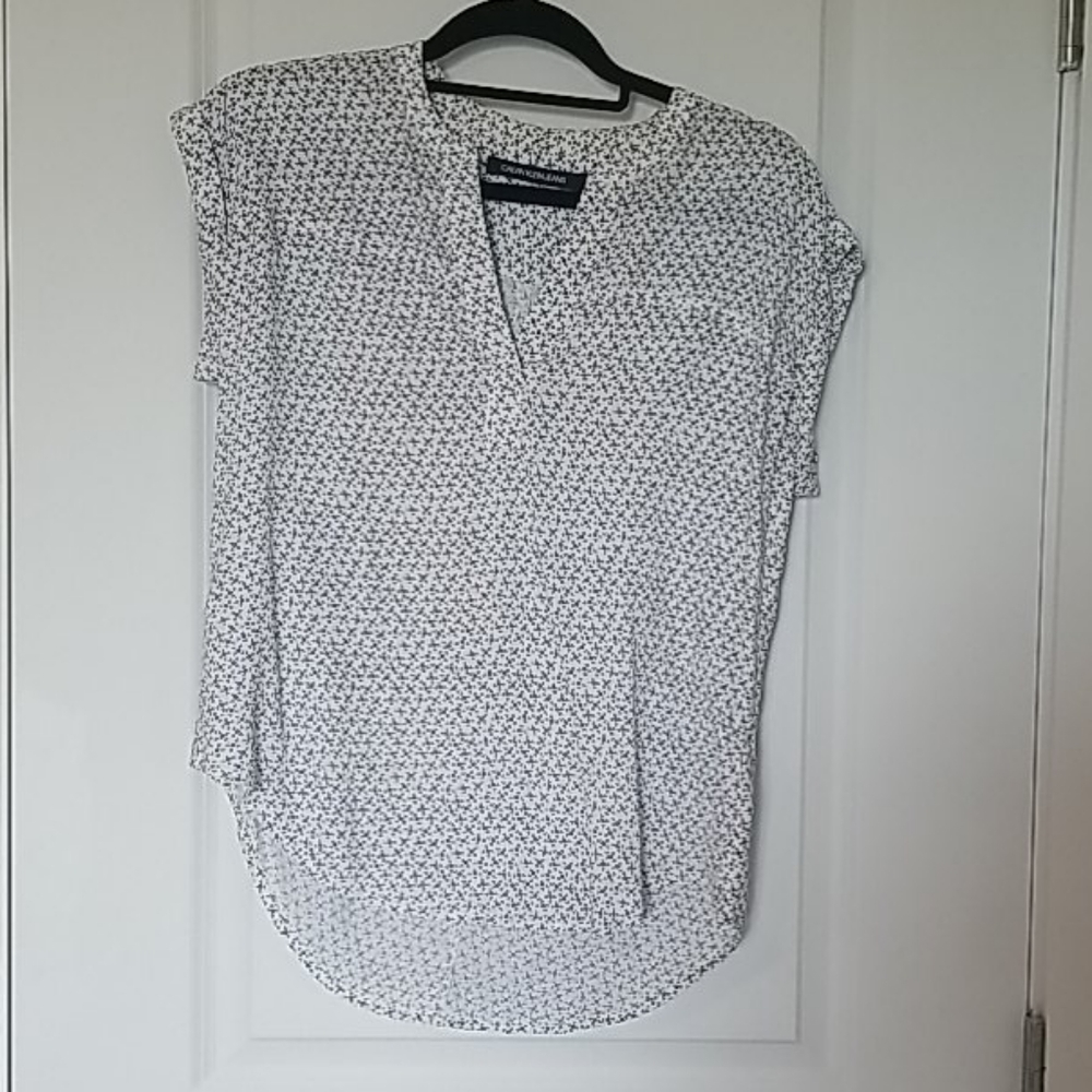 Calvin Klein white floral top